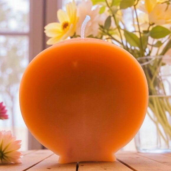 Handmade ✦ Sun & Moon Candle ✦ Pumpkin Pie Brandy Chocolate Chip Soy Wax - Picture 4 of 7